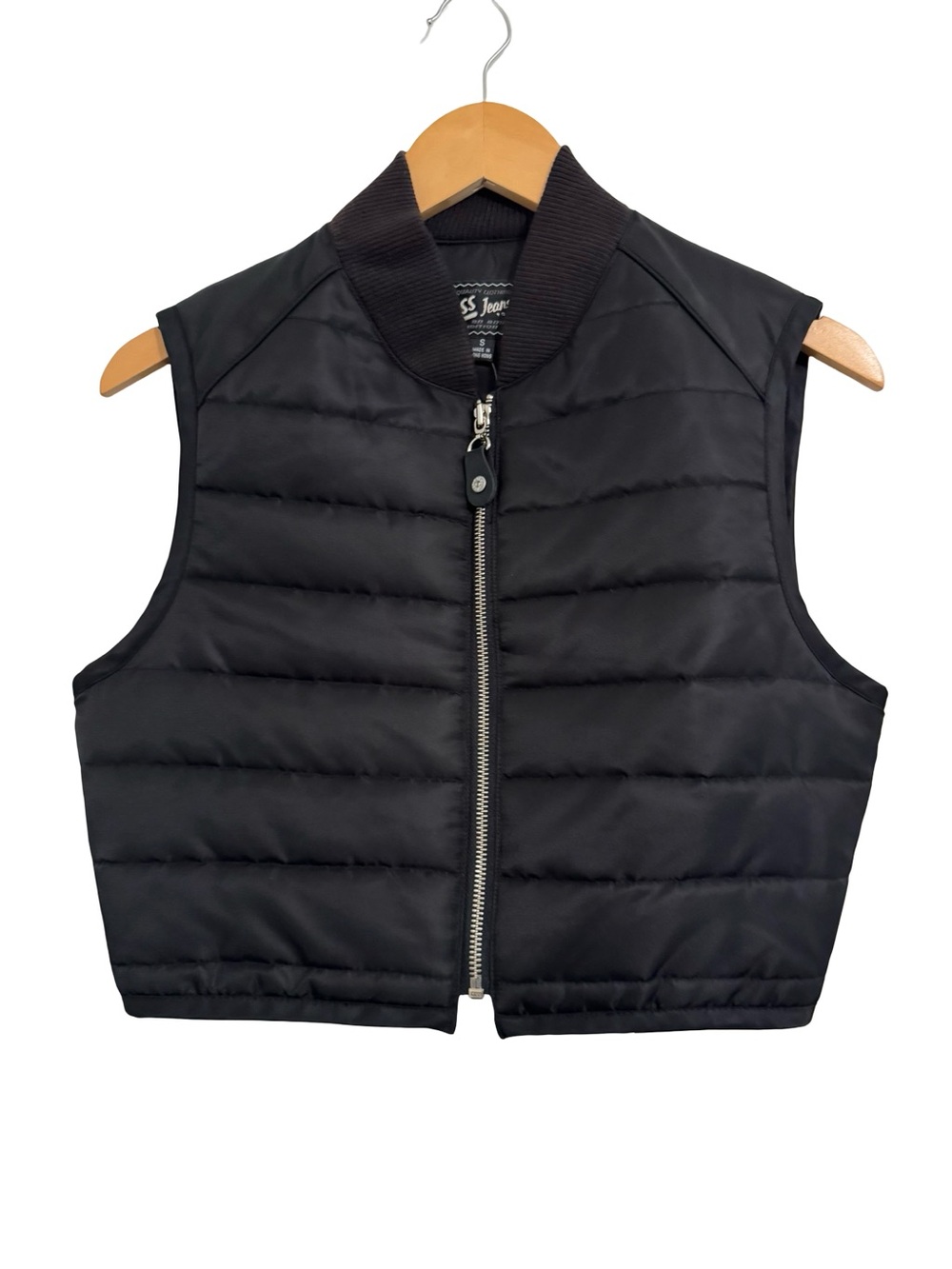 Y2K 90’s Vintage Guess Black Puffer Vest NWT Deadstock Small
